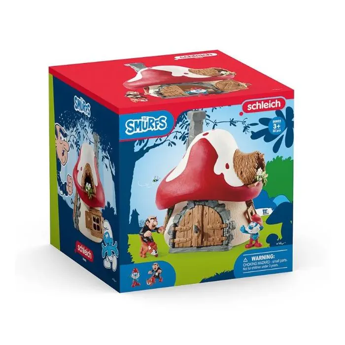 Schleich Smurfs Smurf House with 2 figurines 20803