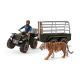 Schleich 42351 Quad bike with trailer and ranger and tiger
