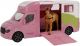 Kids Globe Anemone horse truck die cast light sound pink 20cm 510212