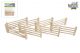 Kids Globe 8 houten hekken 1:24 houtkleur 610226