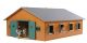 Kids Globe Horse stable Wood Brown 1:24 with 7 boxes 610595