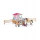 Schleich 42369 Horse stall with Arab horses and groom