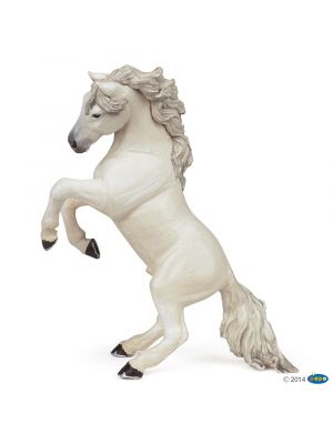 Papo Horses White reared up horse 51521