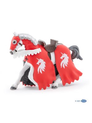 Papo History Horse of unicorn knight with spear 39781