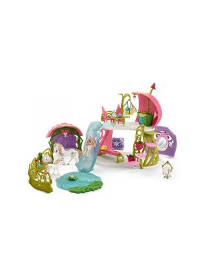 Schleich 42445 Bayala Klitterung flower house with unicorns lake and stable