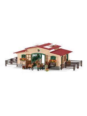 Schleich 42195 Stable with horses and accessories