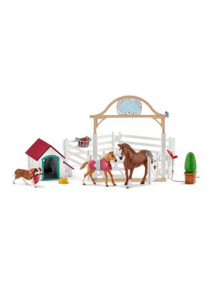 Schleich CAYENNE SADDLE & BRIDLE plastic toy farm pet animal horse blue NEW 