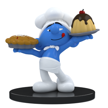 Blue Resin Cook smurf 700109
