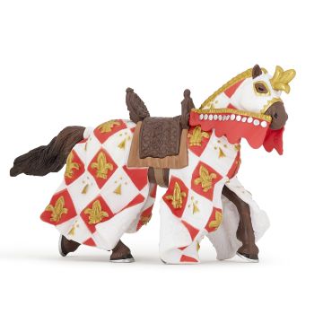 Papo History White horse fleur de lys 39789