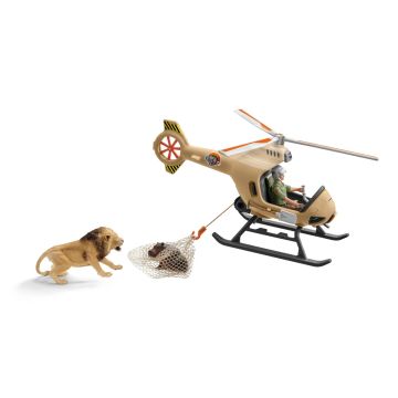 Schleich Wild Life 42476 Helicopter animal rescue
