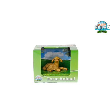Kids Globe Farming Dierfiguur Schaap liggend 7-8 cm 570449