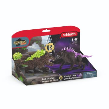 Schleich Eldrador Shadow lynx vs. Rock crush 70827