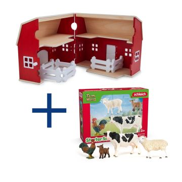 Schleich Bundle #1 Farm World Wooden Farmhouse 42602 + Farm World Farm Starter Set 42729