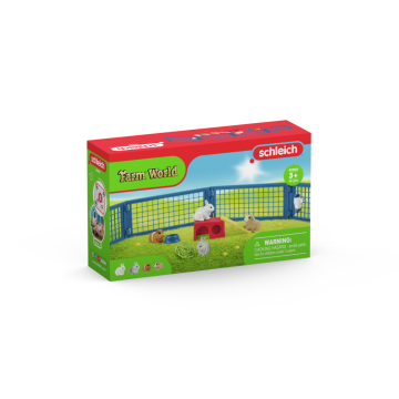 Schleich Farm World 42500 Home for rabbits and guinea pig