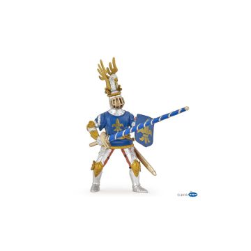 Papo History Blue knight fleur de lys 39788