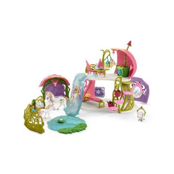 Schleich 42445 Bayala Klitterung flower house with unicorns lake and stable