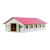 Kids Globe Horse stable Wood Pink 1:32 with 9 boxes 610188