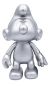 Zilverkleurige Smurf 20 cm