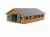 Kids Globe Horse stable Wood Brown 1:32 with 9 boxes 610544