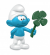 Schleich 20797 Smurf with clover leaf