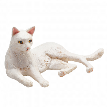 Mojo Farmland Cat Lying White 387368