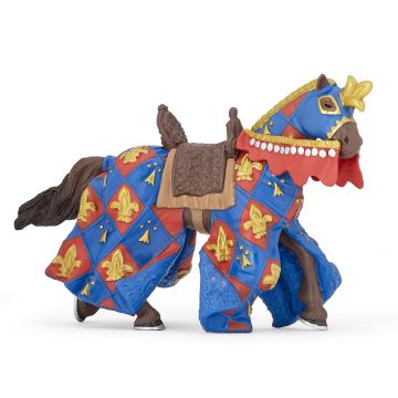Papo History Blue horse fleur de lys 39787