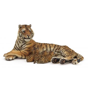 Papo Wild Life Lying Tiger with Cubs 50156