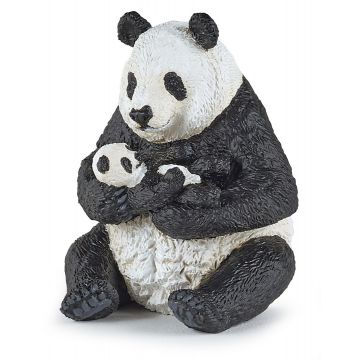 Papo Wild Life Sitting Panda with Cub 50196