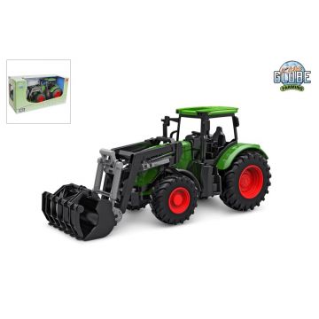 Kids Globe Farming Tractor with front loader green 27 cm 540472