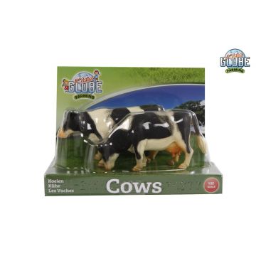 Kids Globe Farming Cows black/white standing, 2 pieces 1:32 571873