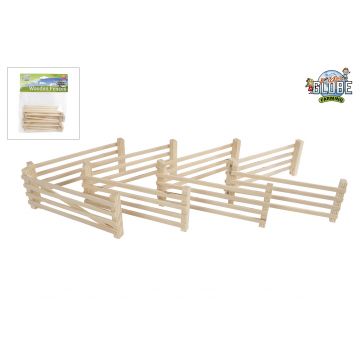 Kids Globe Farming Houten hekken 6stuks 1:32  610667
