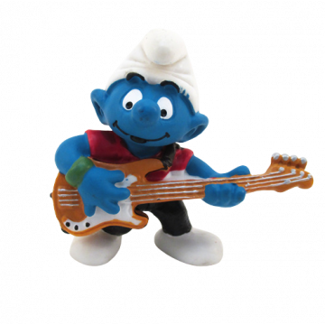 Schleich Smurfs Bassist smurf 20450