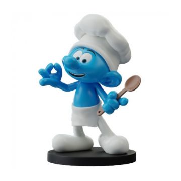 BLUE RESIN Chef Smurf 700119