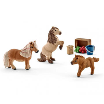 Schleich Horse Club Minishetlander family 41432