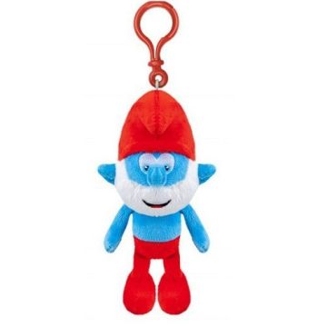 Plush smurf with clip - Big smurf - 12 cm