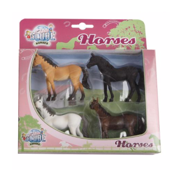 Kids Globe Horses 4 horses 1:32 2ass 640085