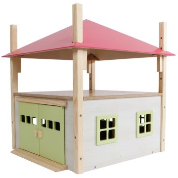 Kids Globe haystack wood with storage room 1:32 Pink 610085
