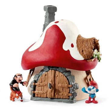 Schleich Smurfs Smurf House with 2 figurines 20803