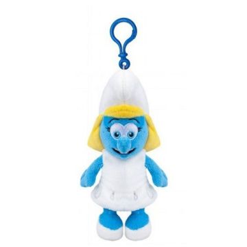 Plush smurf with clip - The Smurffin - 12 cm