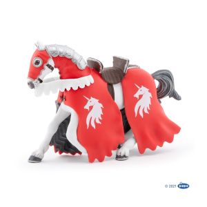 Papo History Horse of unicorn knight with spear 39781