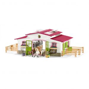 Schleich 42344 Riding centre with rider and horses