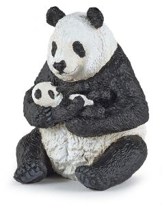 Papo Wild Life Sitting Panda with Cub 50196
