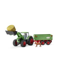 Schleich 42379 Farm Word Tractor with trailer