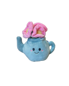 Take me home plant pluche theepot Blauw 18 cm 660672